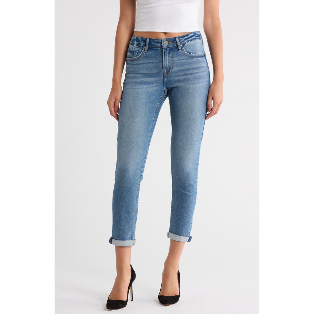 Vigoss Thompson Tomboy Cuffed Carpenter Skinny Jeans In Blue