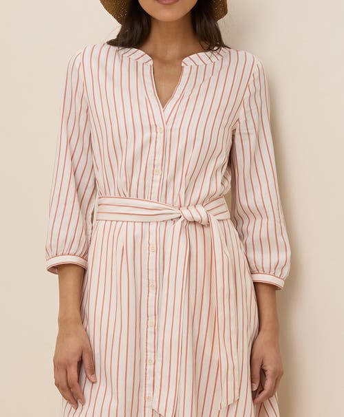 Pact Organic Cotton Sunset Lightweight Cotton Easy Dress In Zuma Stripe