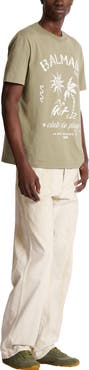 Balmain t-shirt with plage print