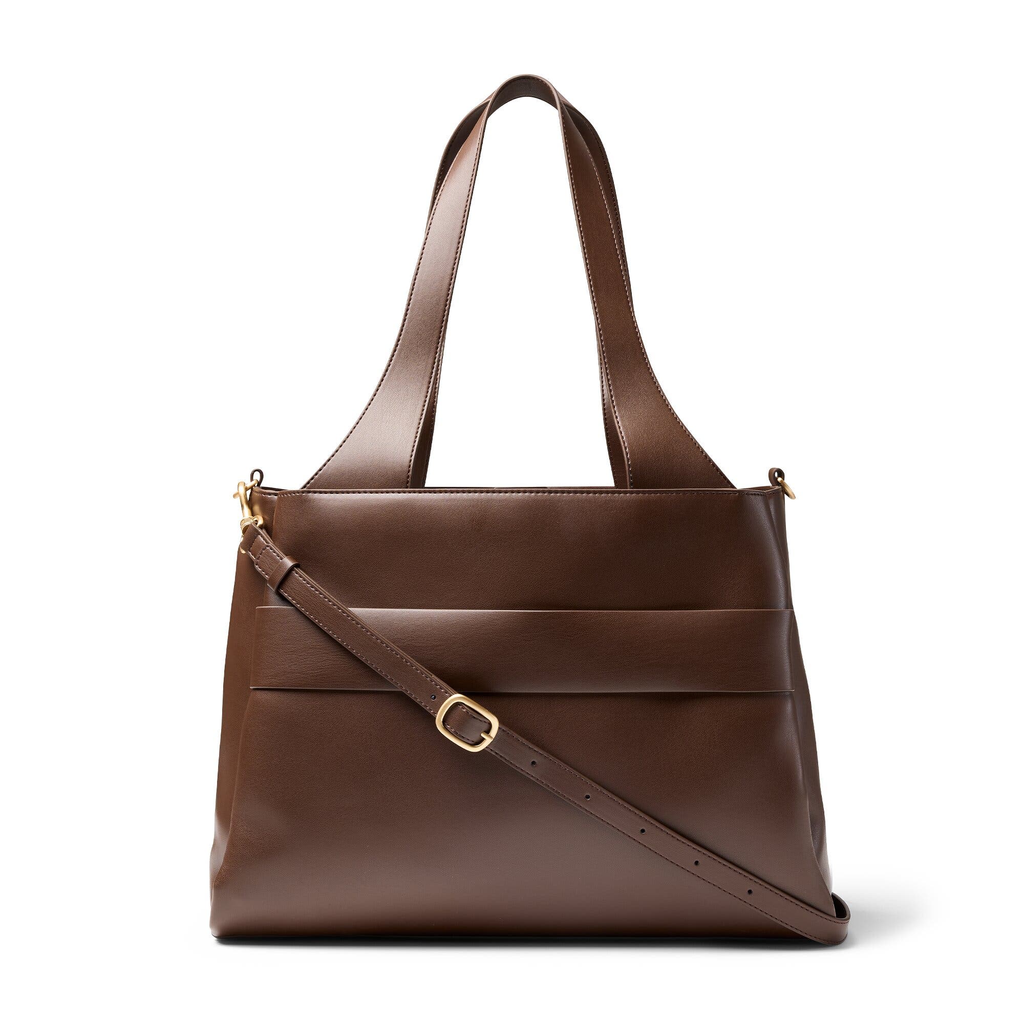 Juliette Soft Work Tote, Alternate, color, Chocolate Brown