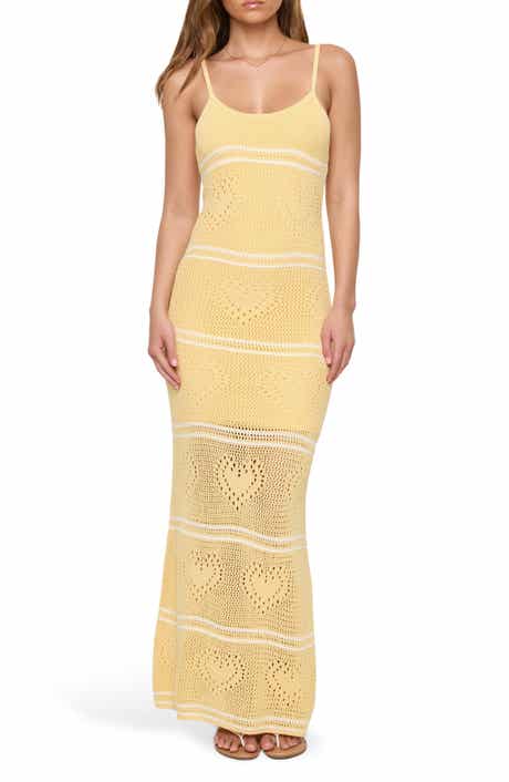 Heart to Heart Cotton Knit Cover-Up Maxi Dress