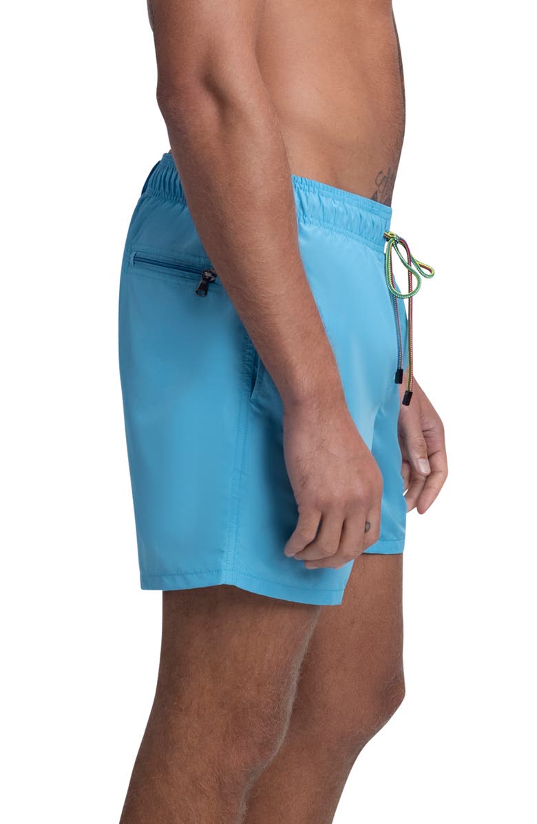 Bugatchi Solid Swim Trunks, Alternate, color,