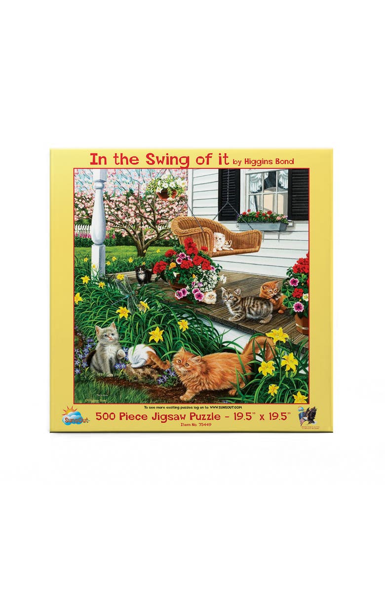 Sunsout In the Swing of It 500 piece Jigsaw Puzzle for Adults, Alternate, color, Multicolor