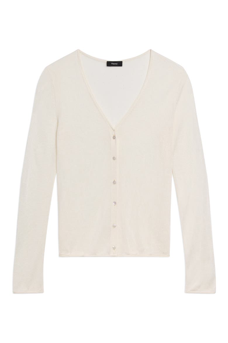 Lust Sheer Jersey Cardigan, Alternate, color, IVORY