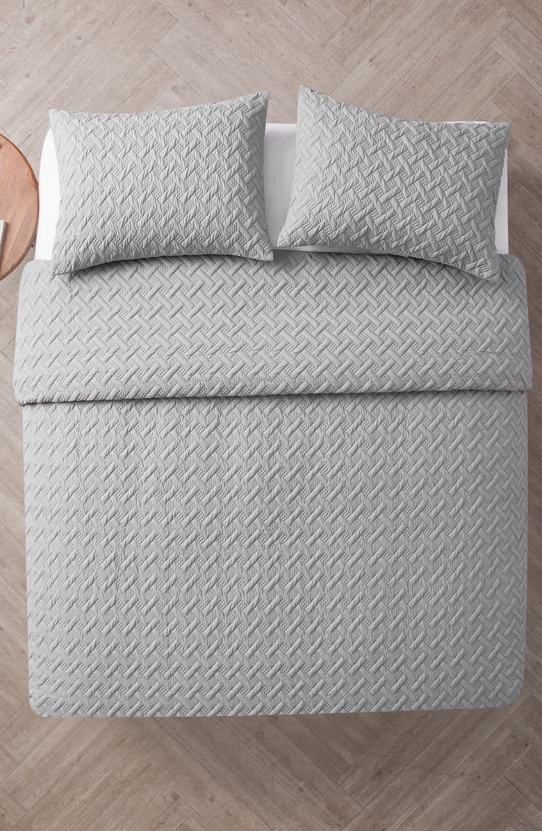 VCNY HOME Nina Embossed Comforter Set, Alternate, color, Grey