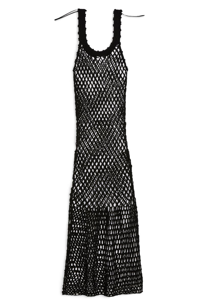 Topshop Crochet Cover-Up Dress, Alternate, color, 