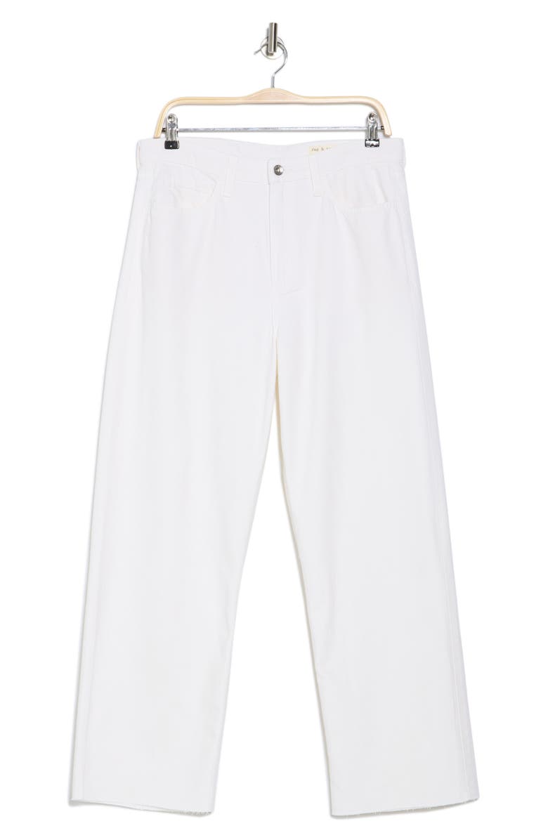rag & bone Cloud Lori Raw Hem Jeans, Alternate, color, White