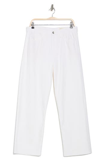 Rag & Bone White Charlie Ankle-length Barrel Jeans In White