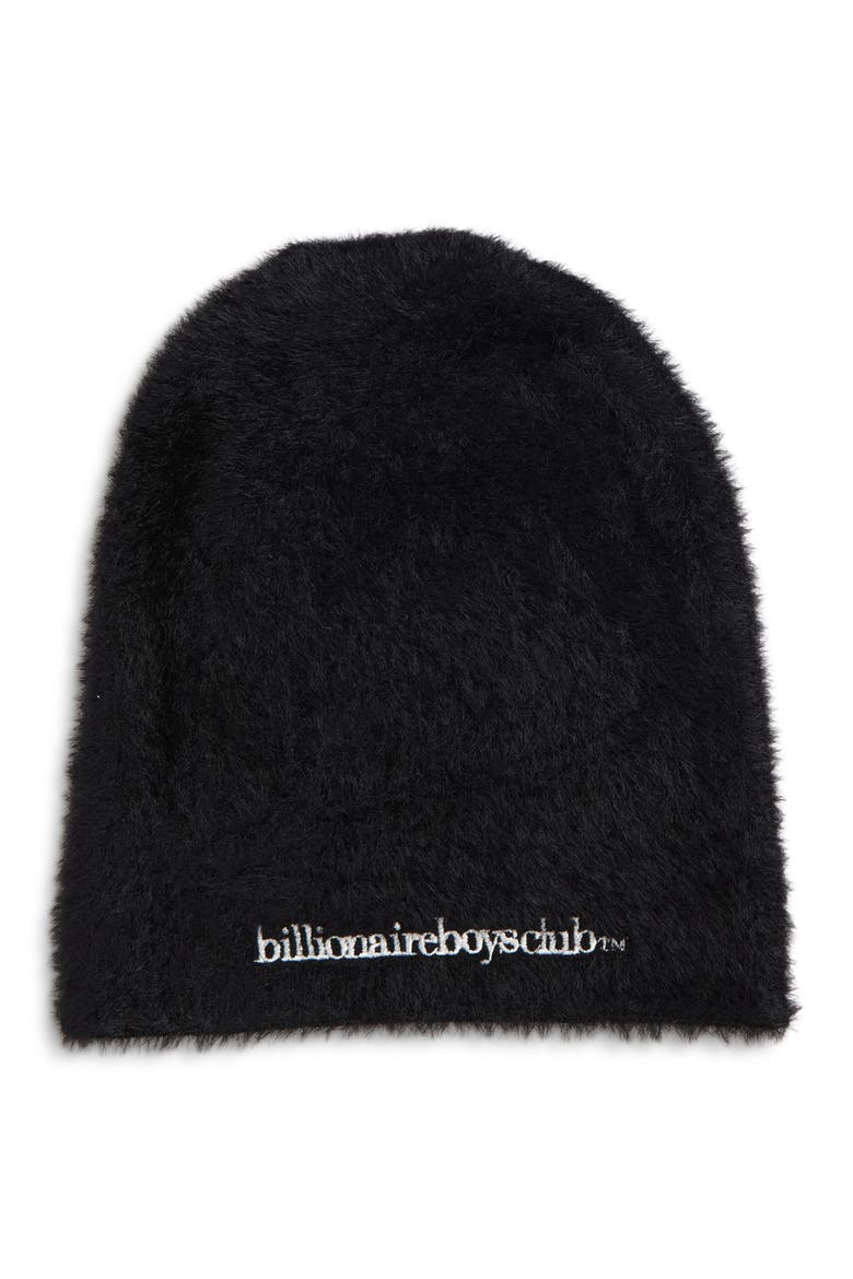Fuzzy Beanie, Main, color, BLACK