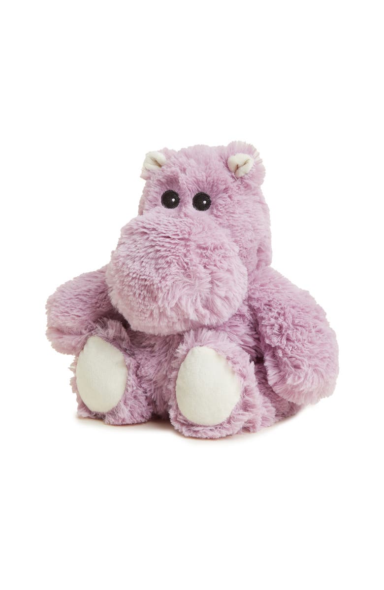 Warmies Hippo Plush Toy, Main, color, Medium Purple