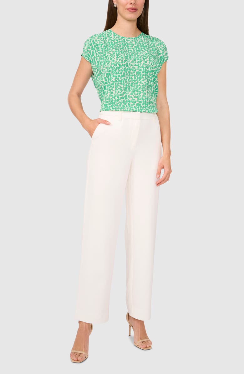 Halogen<sup>®</sup> Geo Print Cap Sleeve Shell, Alternate, color, 