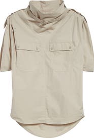 Isabel Marant Étoile Nemia Buckle Detail Cotton Blend Top