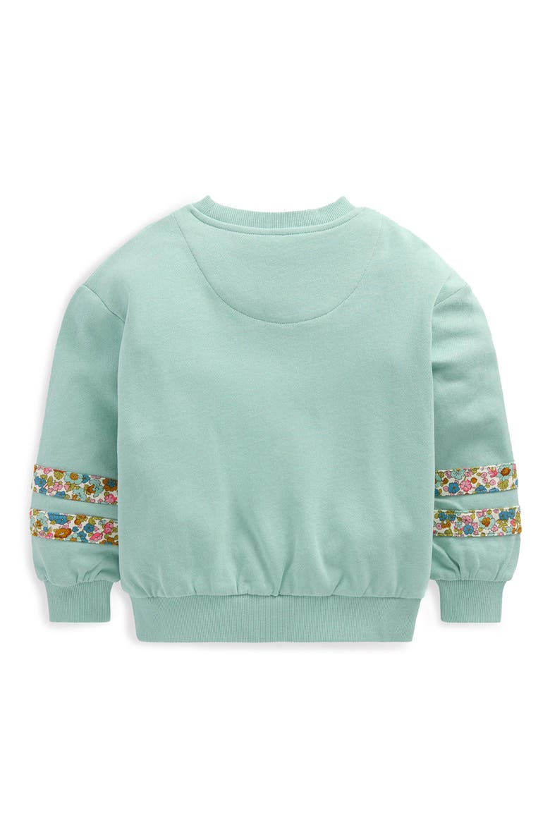 Kids' Panel Relaxed Sweatshirt, Alternate, color, HARBOR GREY FLORAL