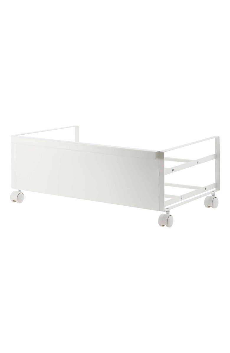 Yamazaki Rolling Shoe Rack, Main, color, White