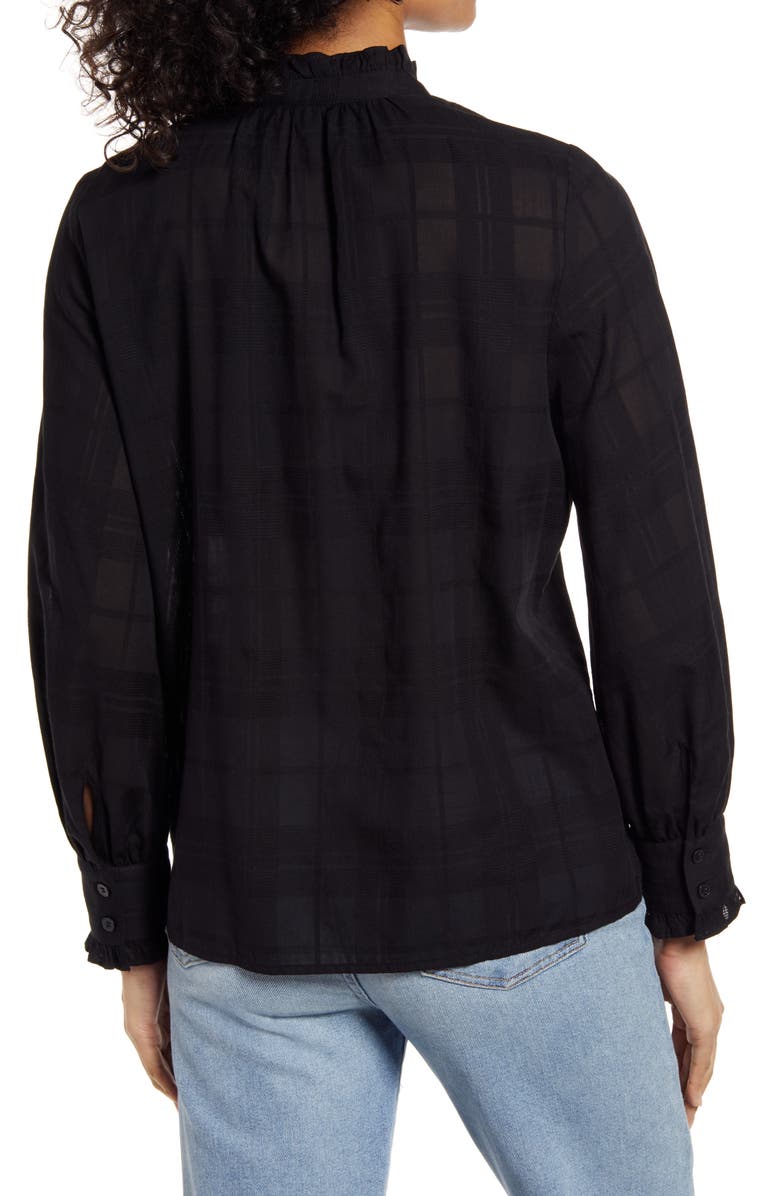 Halogen<sup>®</sup> Ruffle Button-Up Blouse, Alternate, color,