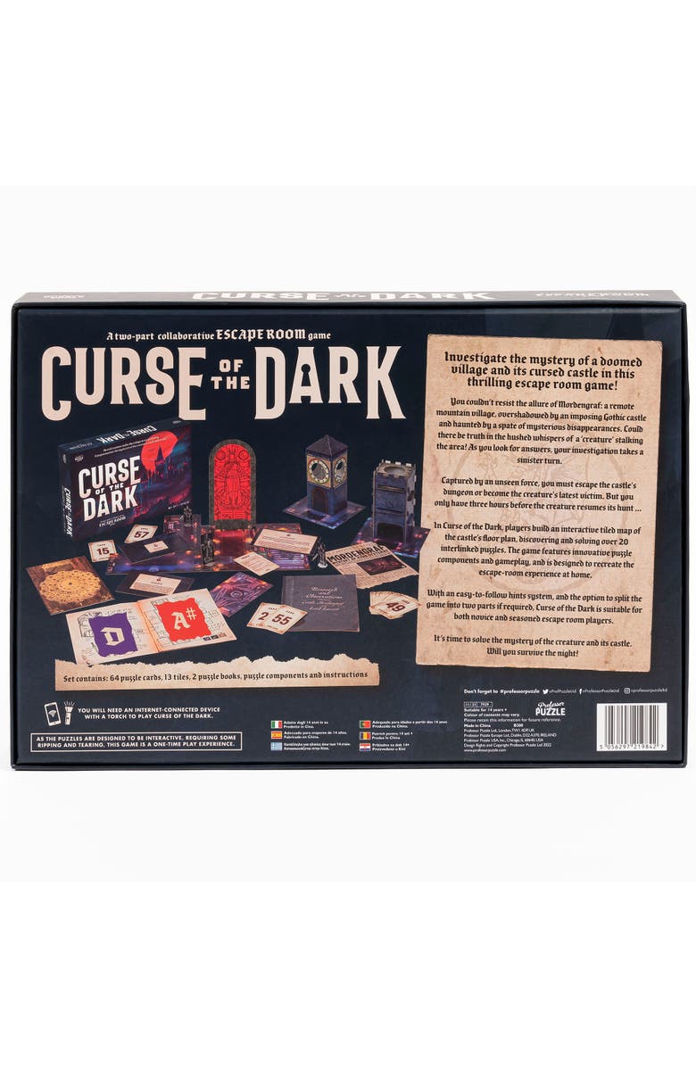 Professor Puzzle Curse Of The Dark 2Part Escape Room, Alternate, color, Multicolored