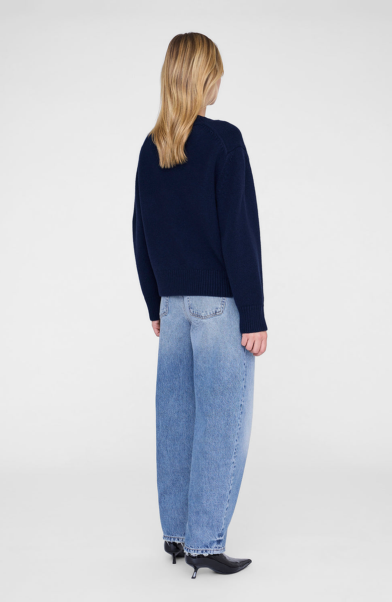 ANINE BING Roni Sweater, Alternate, color, Midnight Blue
