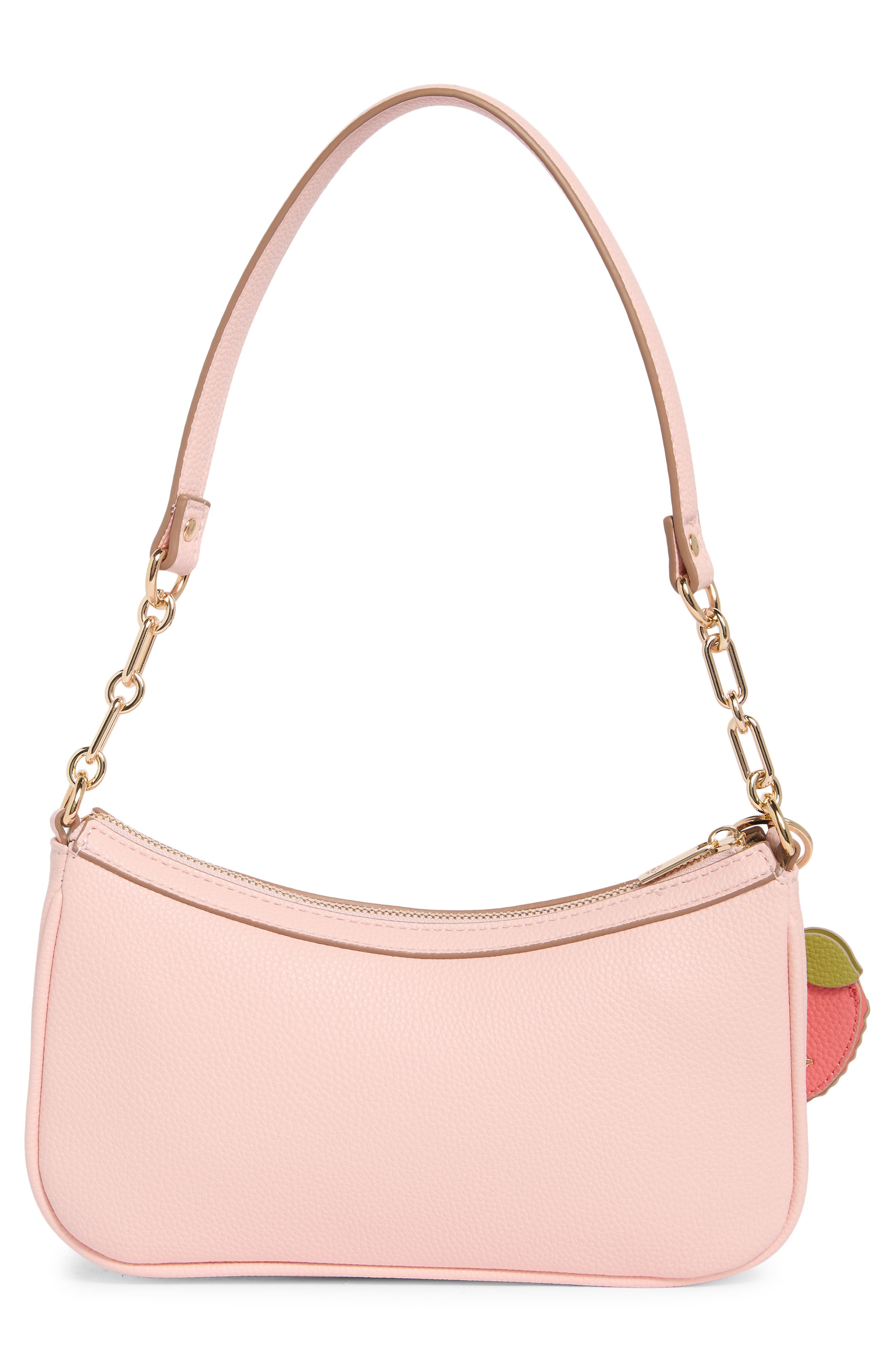 Nanette Lepore Chain Handle Shoulder Bag, Alternate, color, Peachy Pink