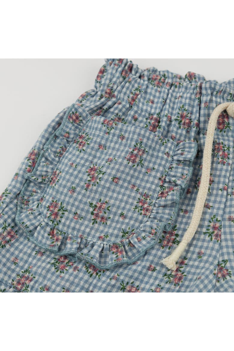 Dahlia Libby Ruffle Short, Alternate, color, Denim