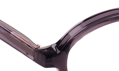 Eyebobs Look Out 54mm Oval Reading Glasses In Charcoal Grey Crystal