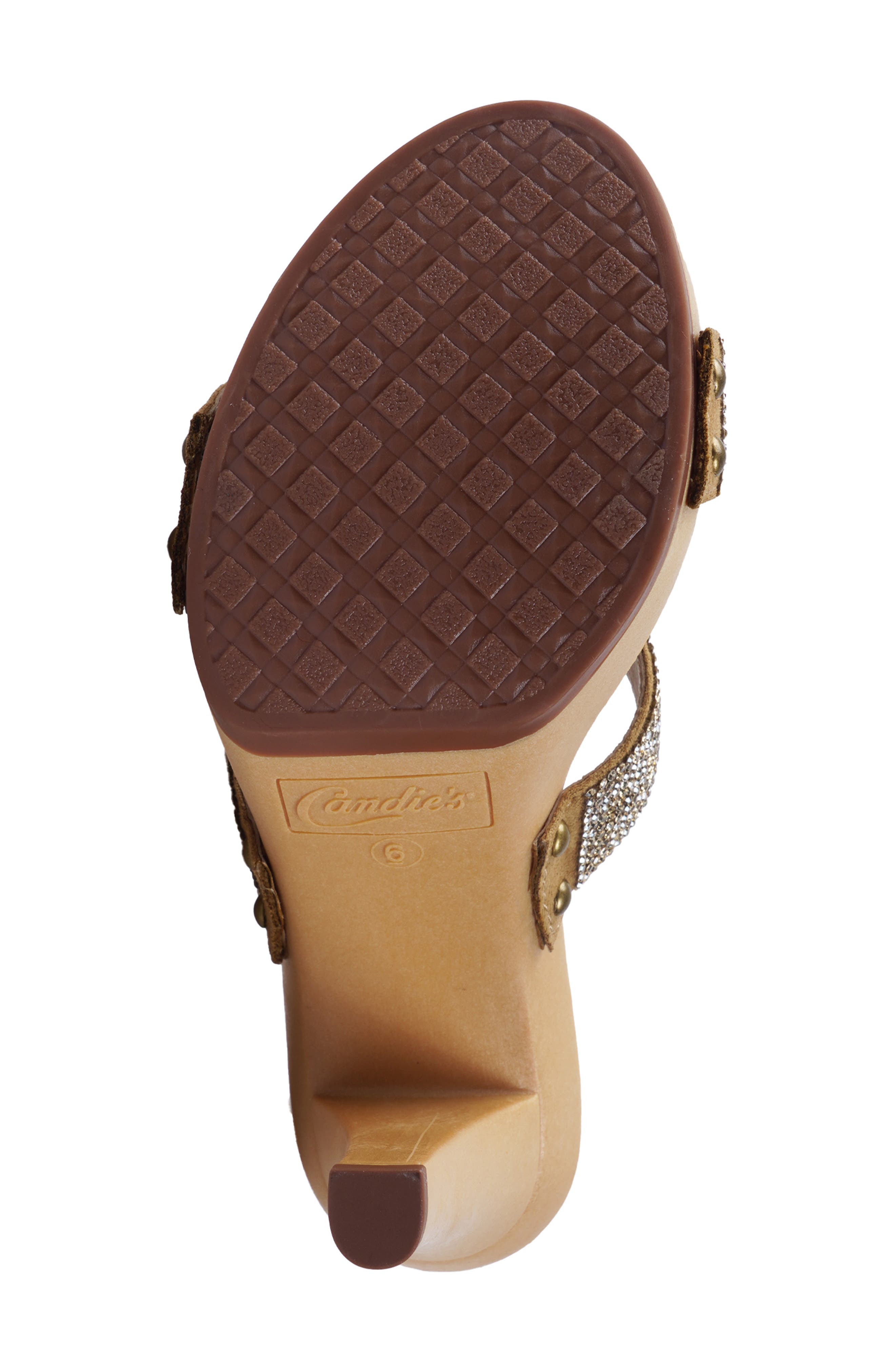 Genesys Platform Slide Sandal, Alternate, color, DARK TAN SEQUIN