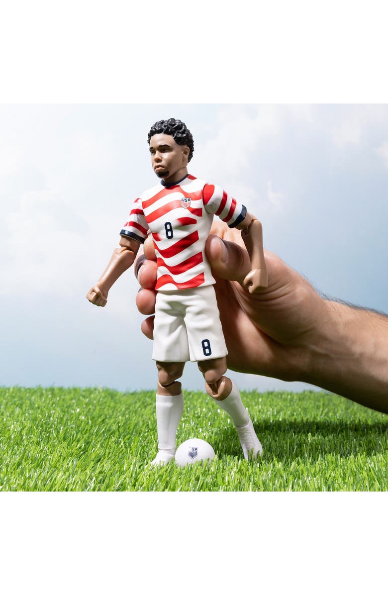 Banbo Toys Sockers 2026 USMNT Weston McKennie Home Jersey 8" Soccer Action Figure, Alternate, color, Red