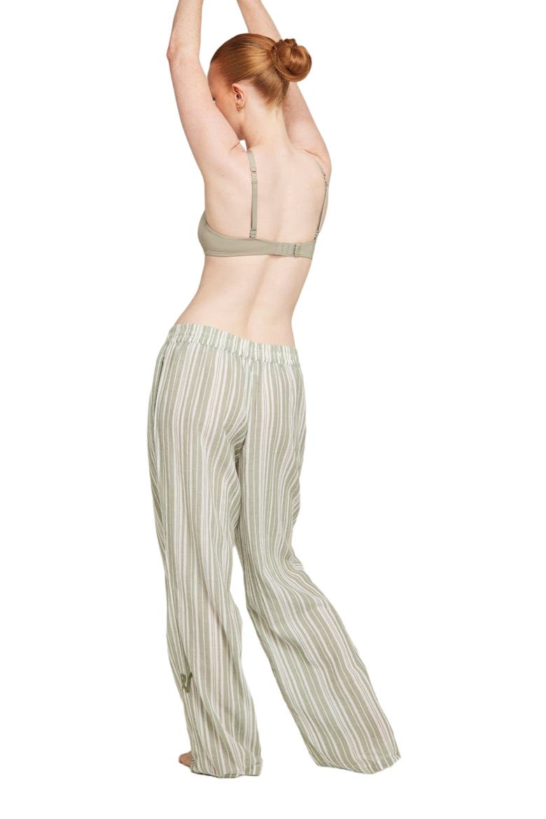 The Classic Trouser, Alternate, color, Sage Stripe
