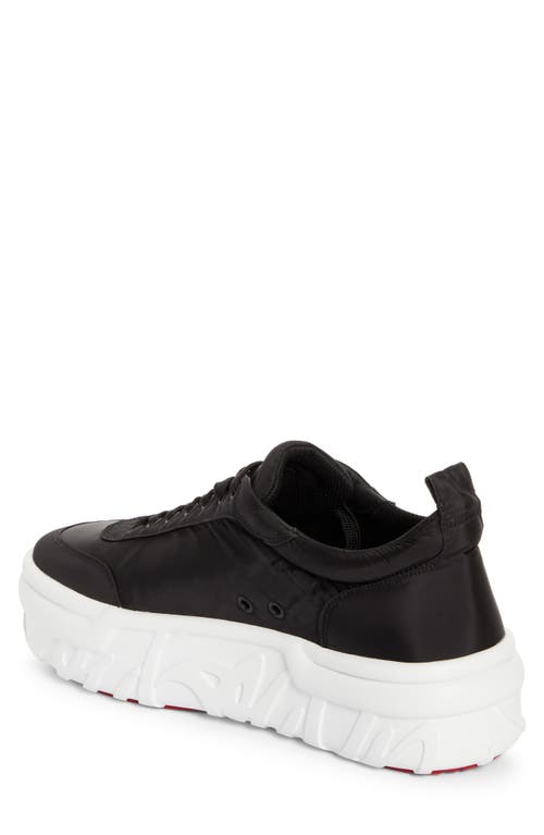 Christian Louboutin Mens Choukario Low-top Woven Trainers Black Eur 41.5 / 7.5 Uk In Black