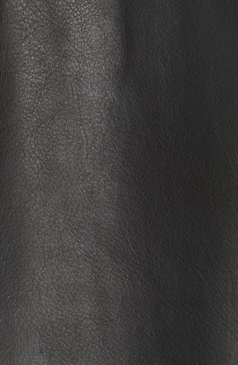 John Elliott Riders Slim Fit Leather Jacket, Alternate, color, 