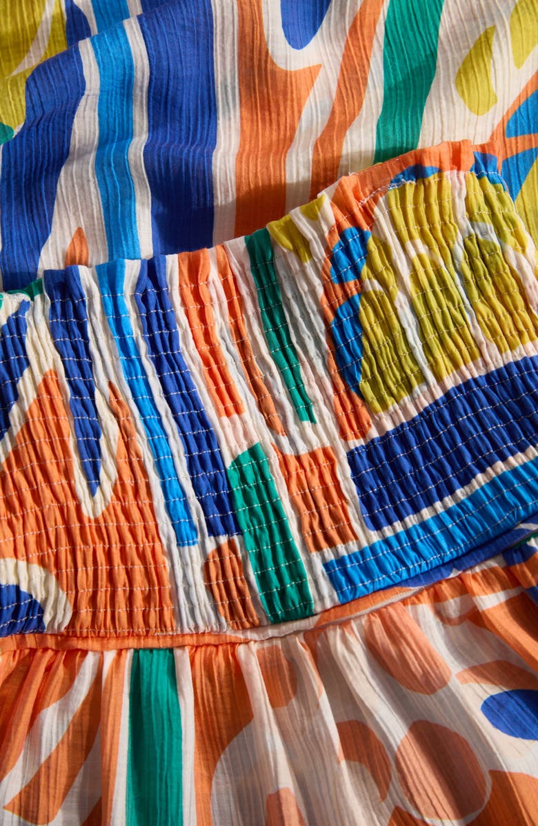 Cache Coeur Naïade Maternity and Nursing Maxi Dress, Alternate, color, Orange Multicolor