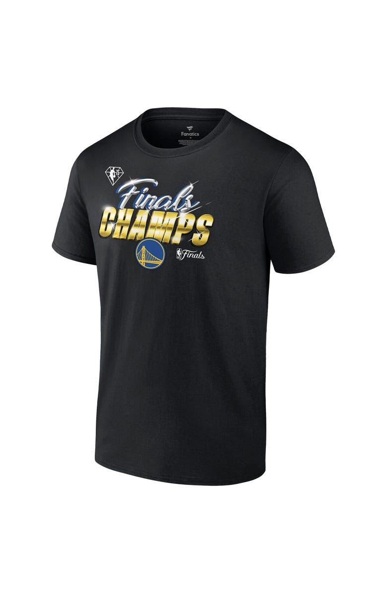FANATICS Men's Fanatics Branded Black Golden State Warriors 2022 NBA Finals Champions Forward Roster Signature T-Shirt, Alternate, color,
