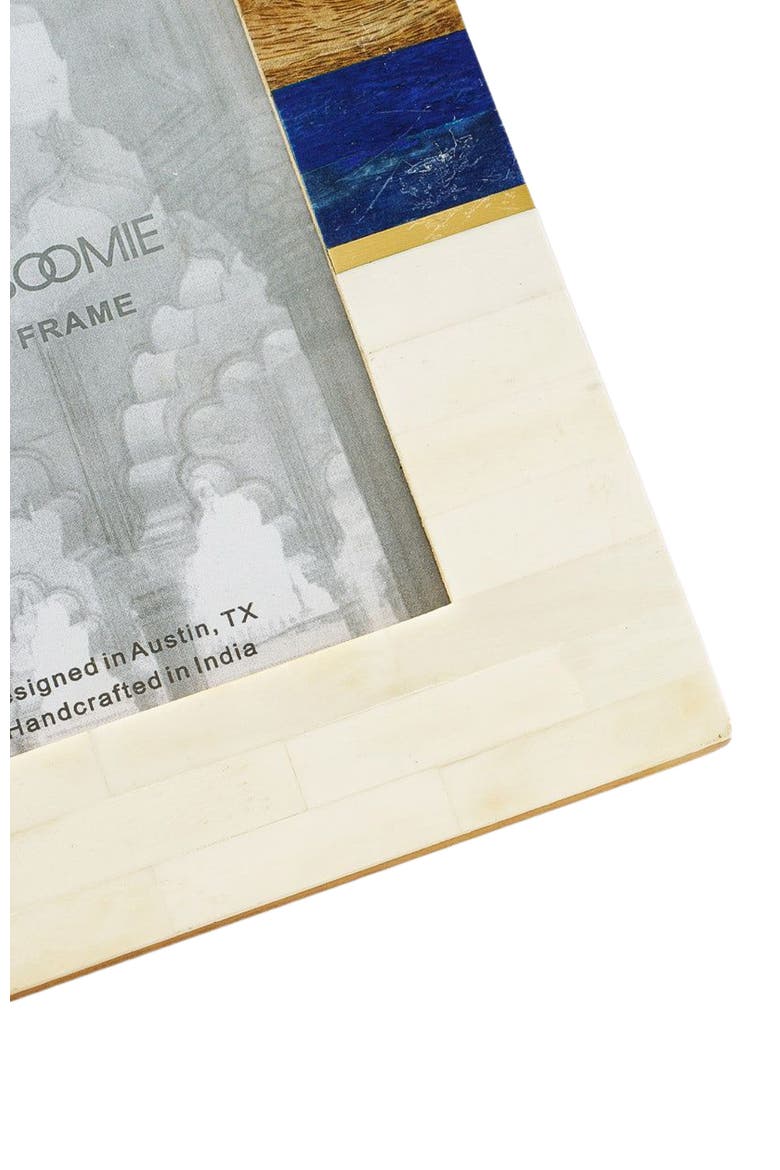 Kaveri Picture Frame - Carved Bone, Wood, Alternate, color, Multicolor