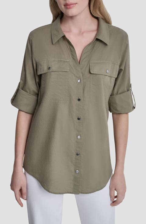 Short Sleeve Roll Tab Shirt