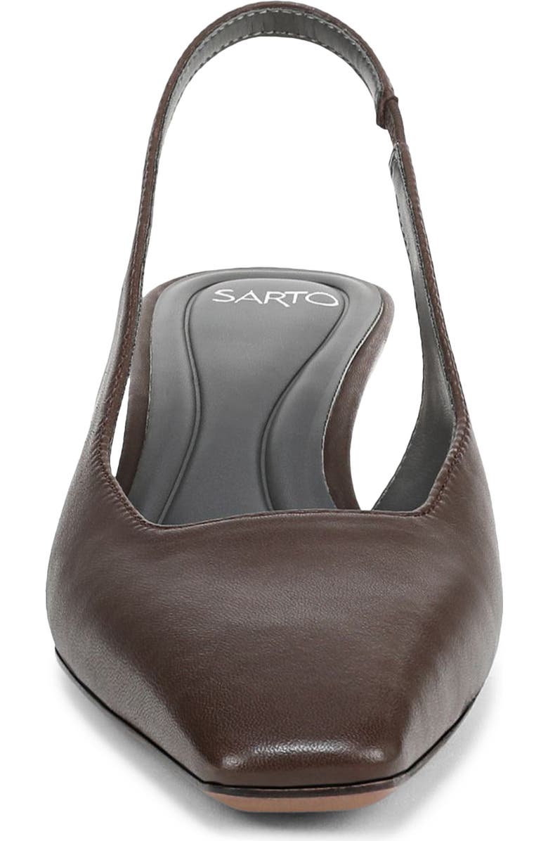 SARTO by Franco Sarto Raven Slingback Kitten Heel Pump, Alternate, color, Chocolate Brown
