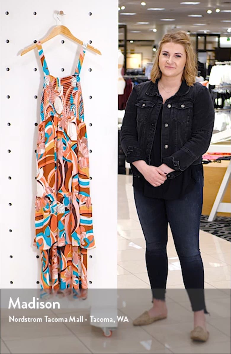 Gibson x The Motherchic Laguna Smocked Maxi Sundress, sales video thumbnail