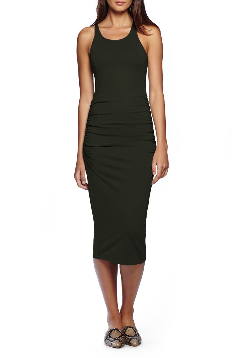 Racerback Midi Dress, Main, color, FOREST