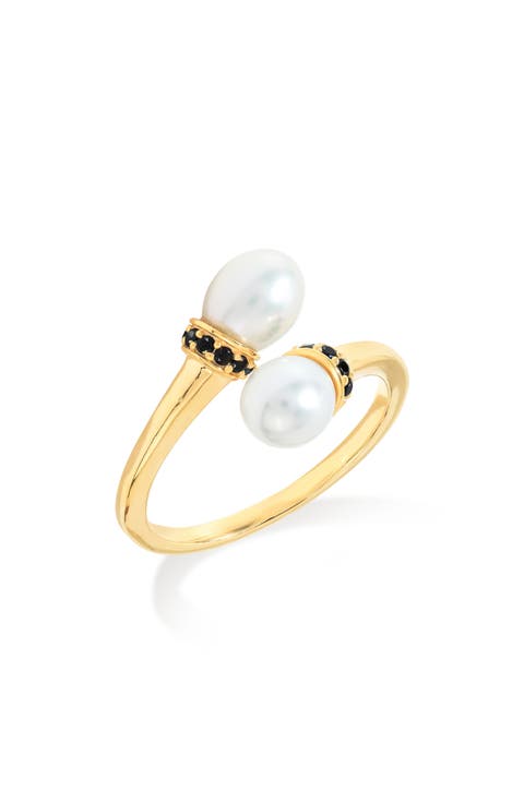 Cultured Pearl Bypass Ring