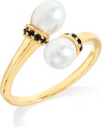 YS GEMS Cultured Pearl Bypass Ring
