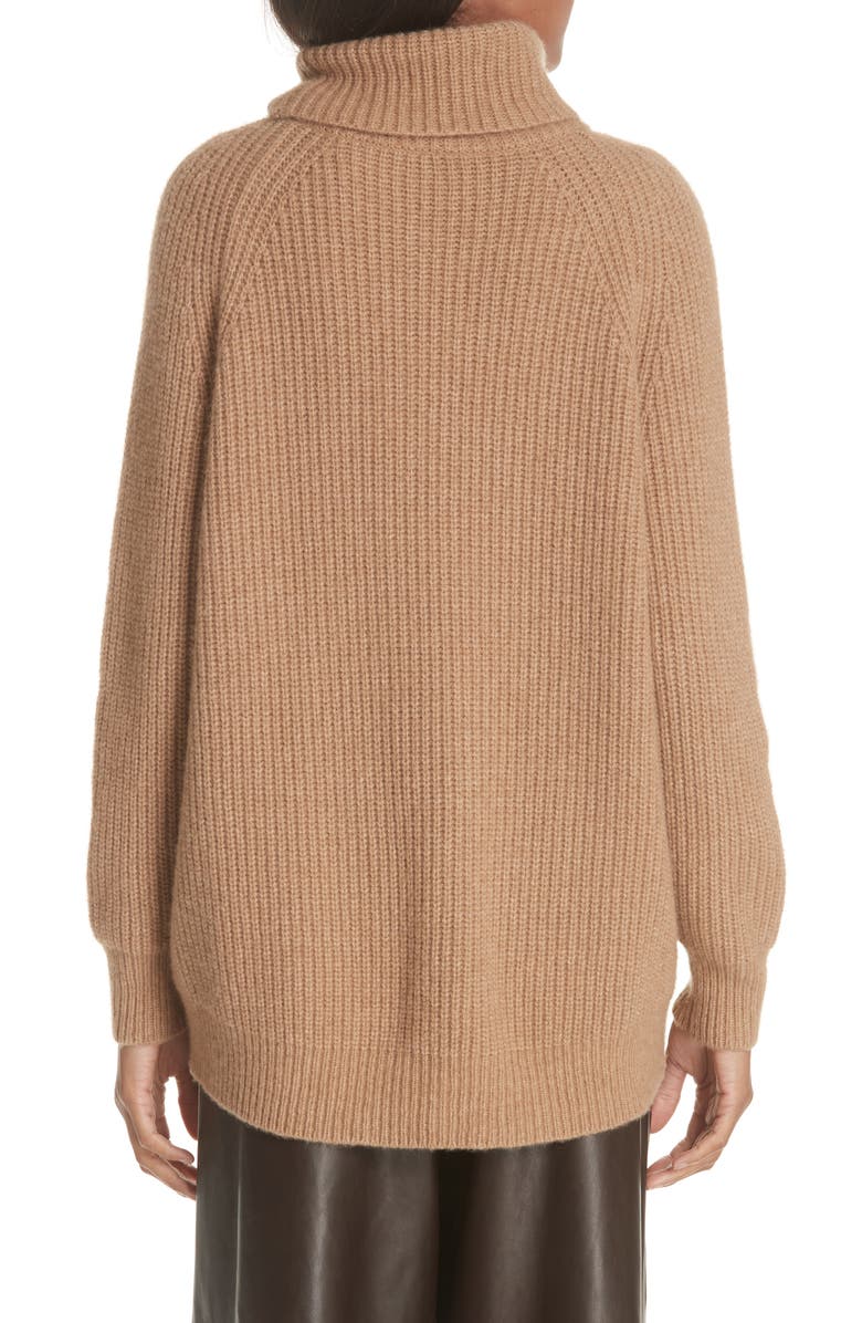 Nili Lotan Anitra Rib Knit Turtleneck Sweater, Alternate, color,