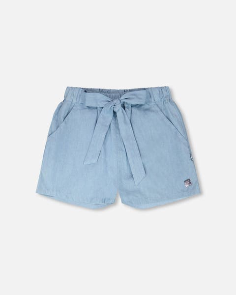 Relaxed Fit Chambray Shorts (Toddler, Little Kid & Big Kid)