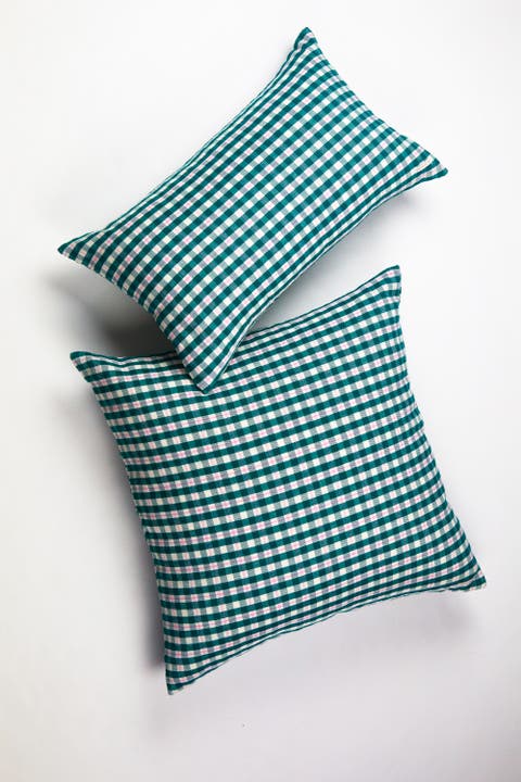Handwoven Sofia Gingham Pillow