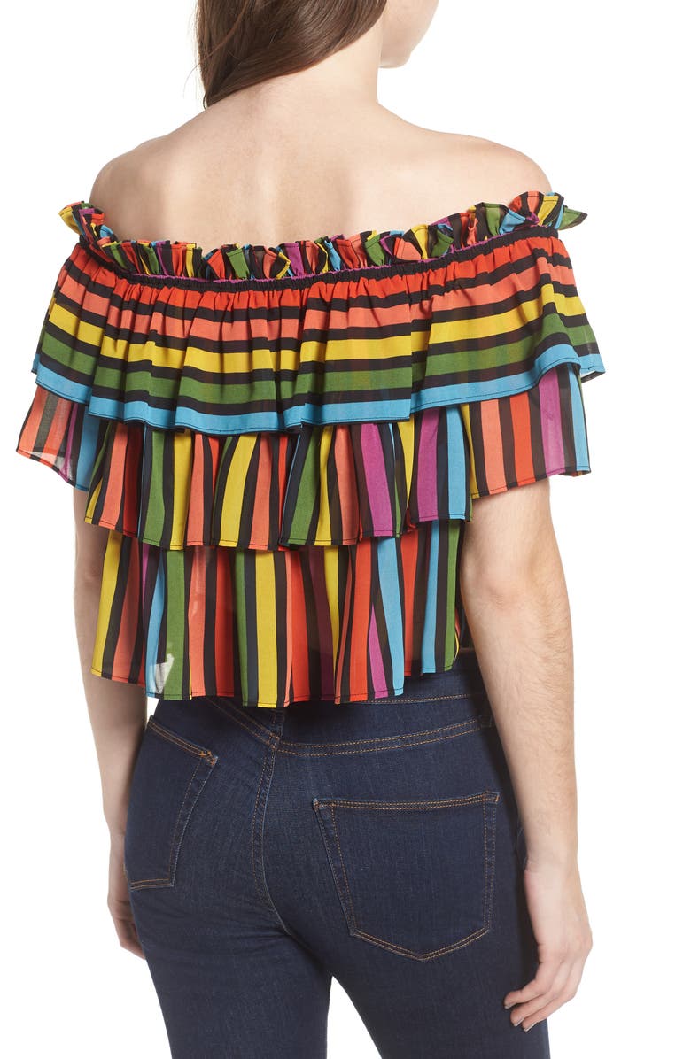 WAYF Toulon Tiered Ruffle Top, Alternate, color, 