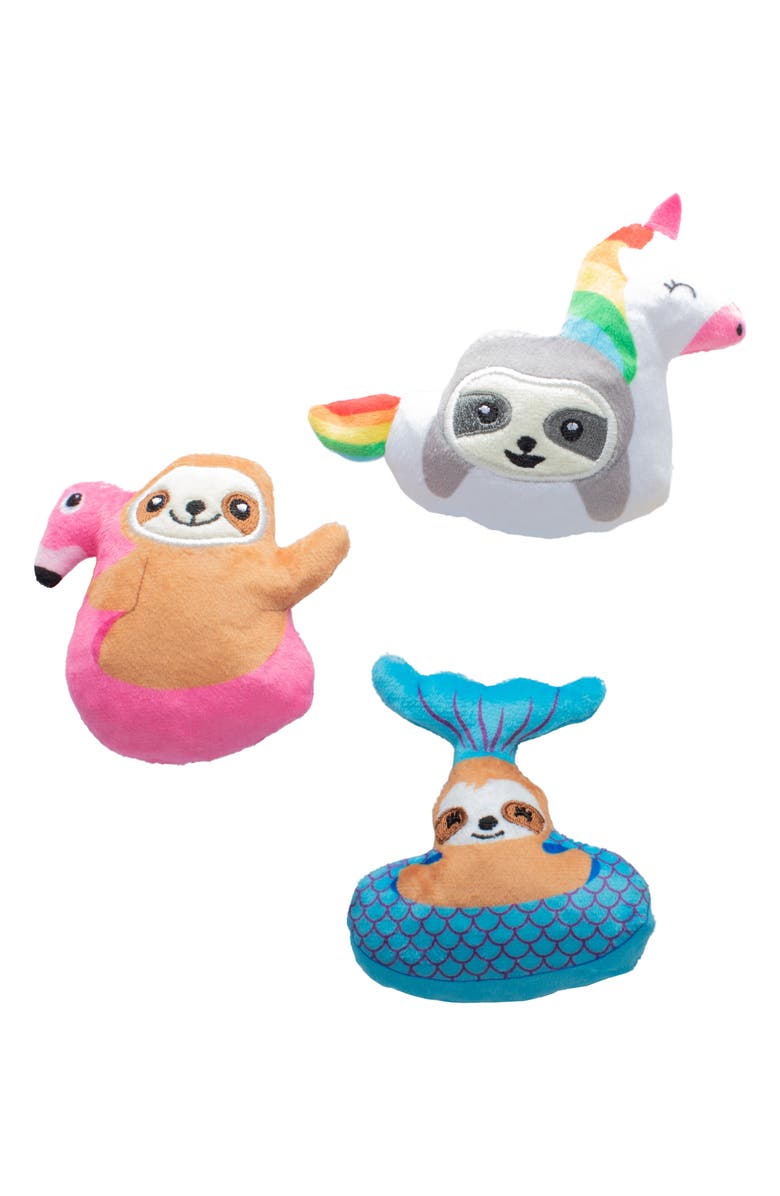 Fringe Studio 3-Piece Just Keep Floating Squeaker Dog Toy Set, Main, color,