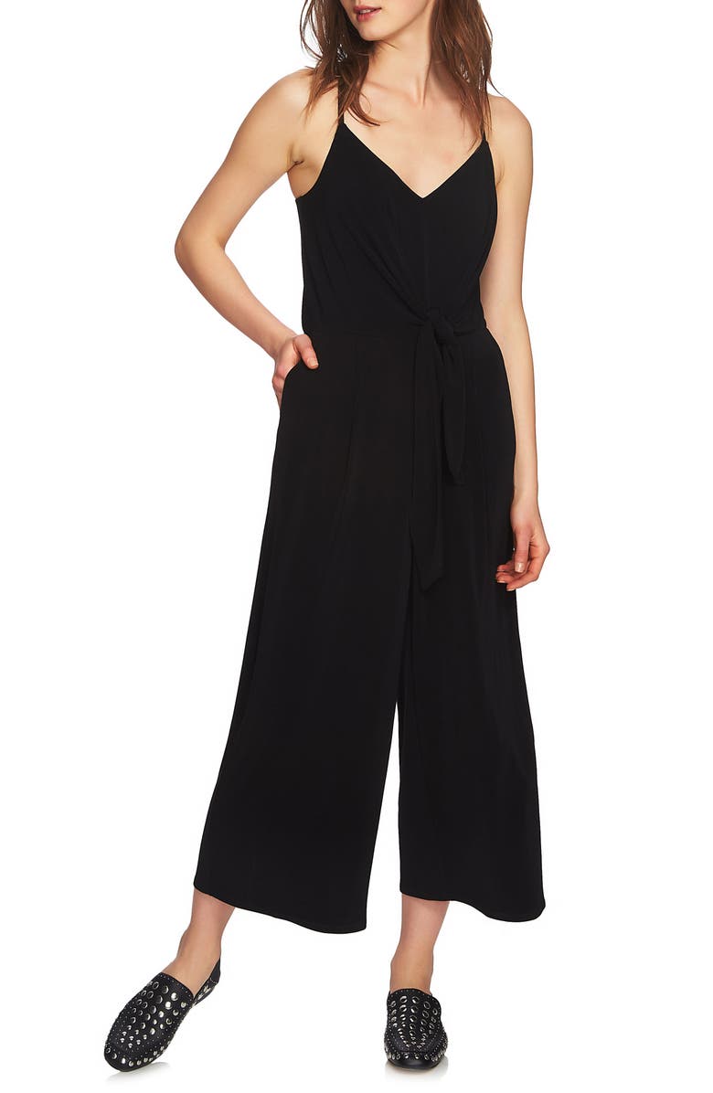 1.STATE Tie Waist Racerback Jumpsuit, Main, color, 