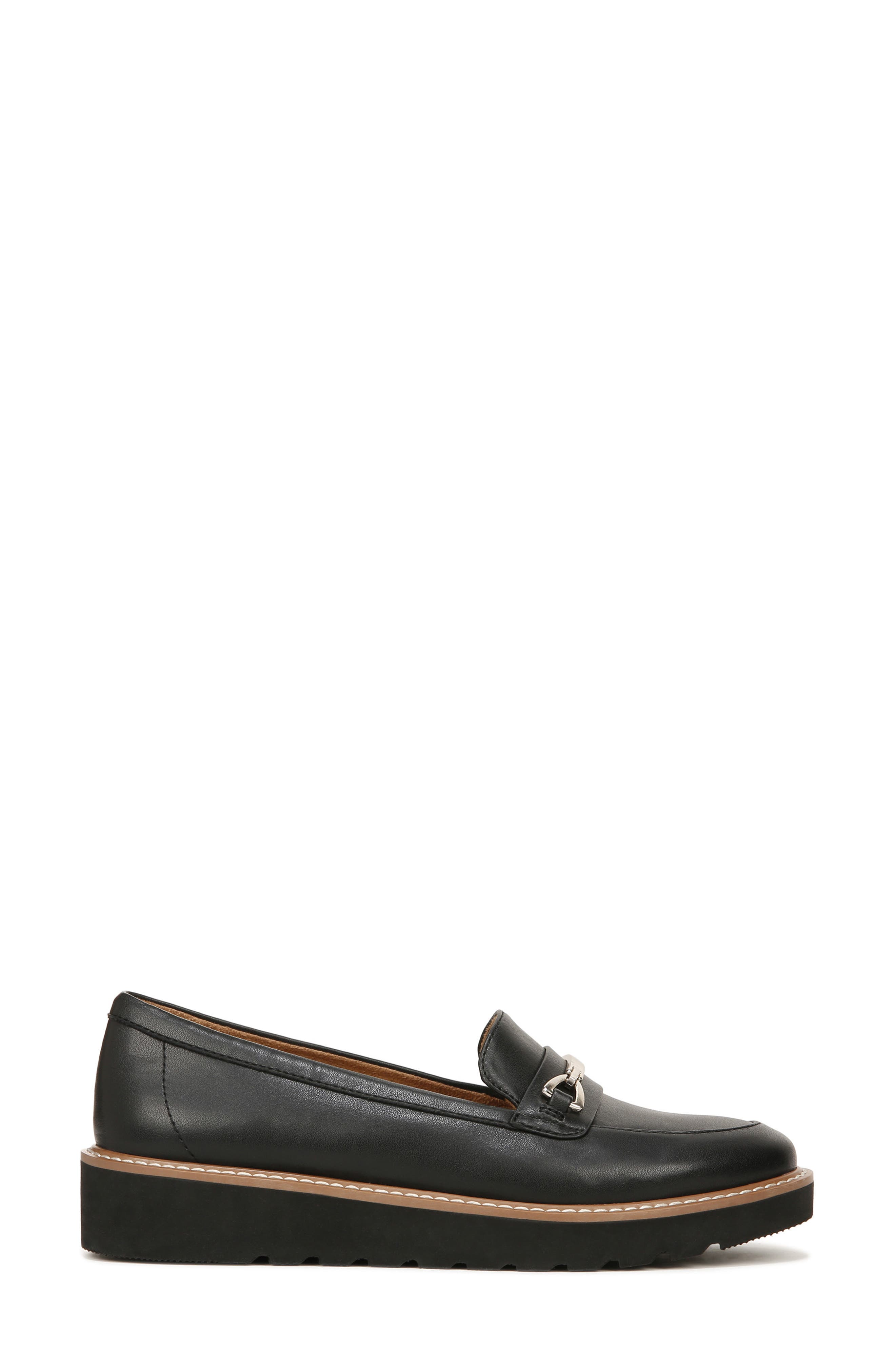 Naturalizer Elin Slip-On Loafer, Alternate, color, Black Smooth Synthetic