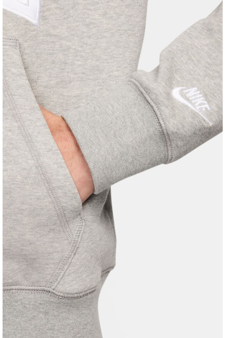 Club Rugby Logo Graphic Sweatshirt, Alternate, color, DARK GREY HEATHER/ WHITE