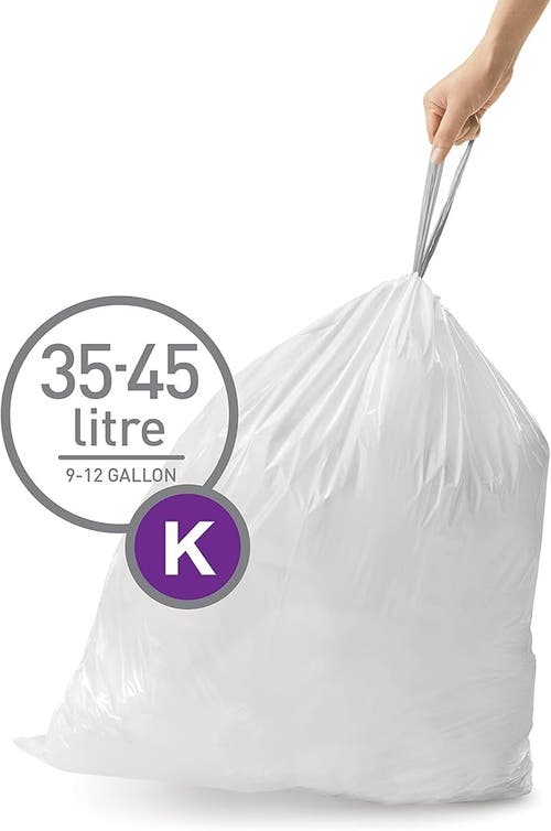 Simplehuman Code K Custom Fit Liners With Quick Dispense Packs In Purple