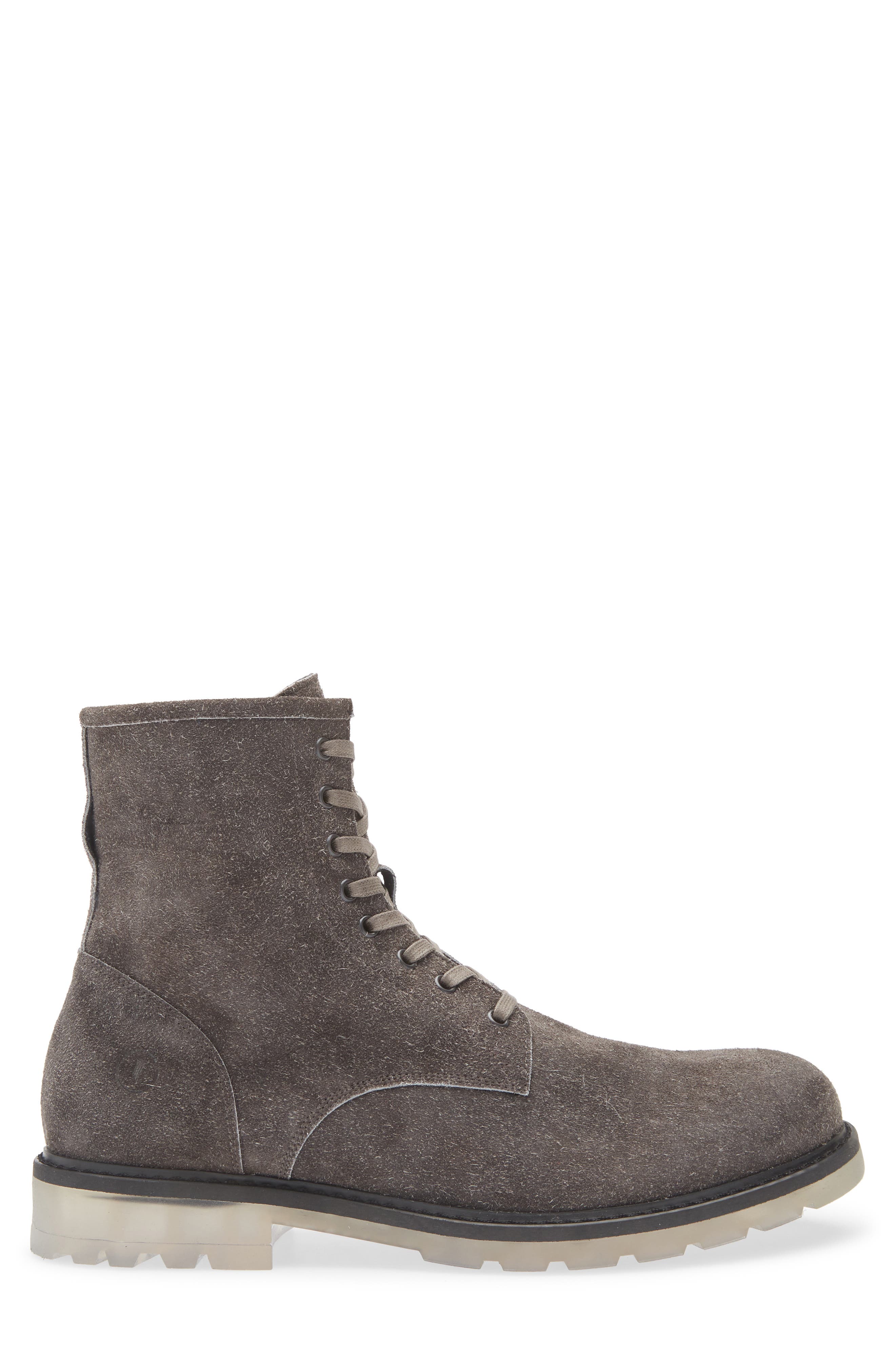 Collegium Pillar Combat Boot, Alternate, color, Charcoal