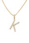  Gold Vermeil Initial K