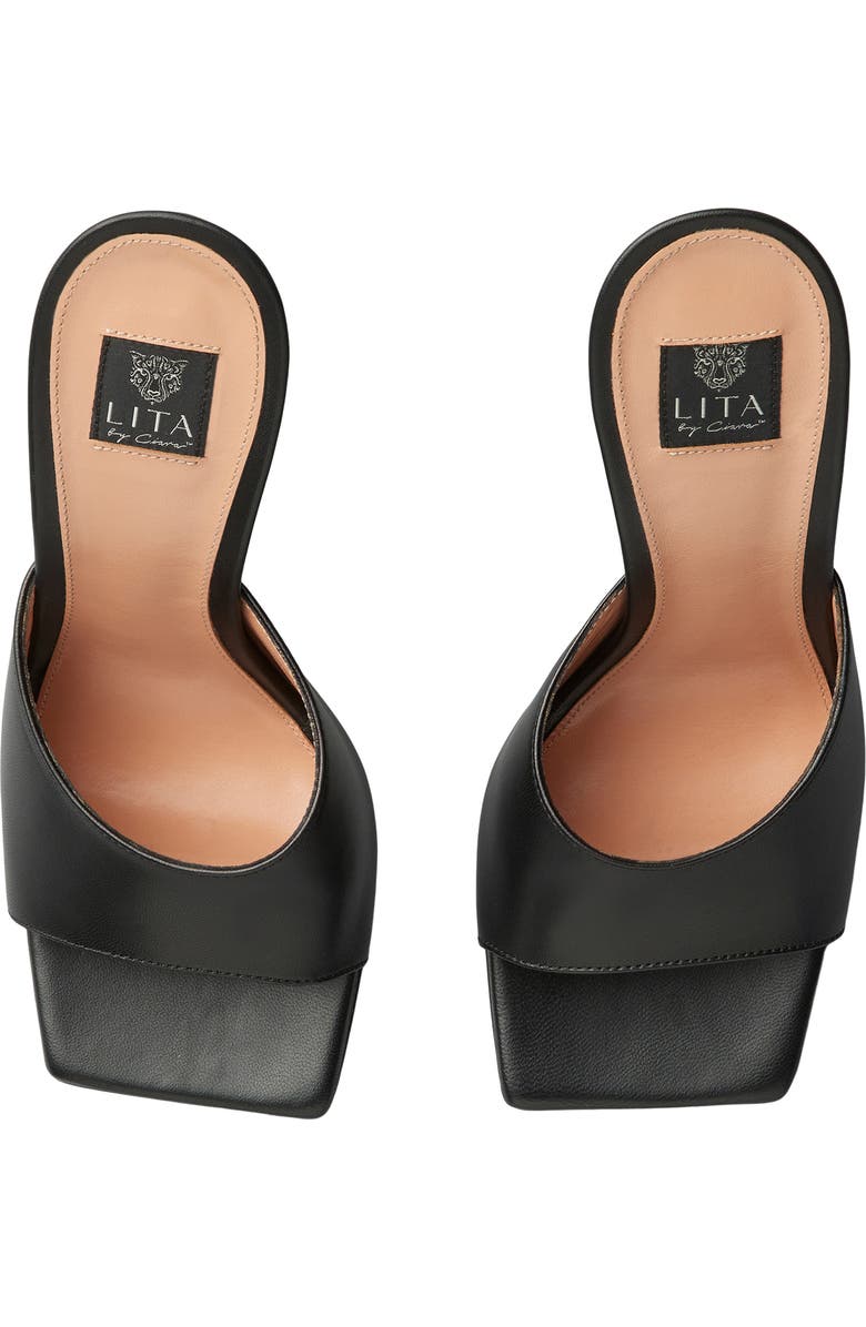 LITA by Ciara Solid Square Toe Slide Sandal, Alternate, color,